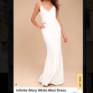 NWT Long White Gown, Bridal